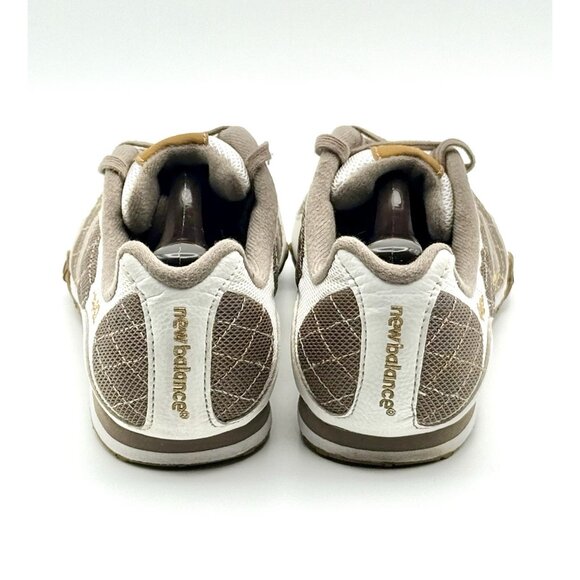 New Balance 442 White Brown Running Training Shoes CW442UG Women Size 10 - Read - Picture 7 of 11